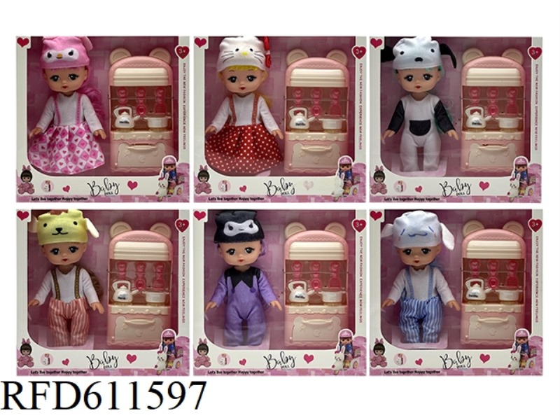 10 INCH MUSIC EMPTY BODY KUROMI FASHION MILU DOLL+ACCESSORIES