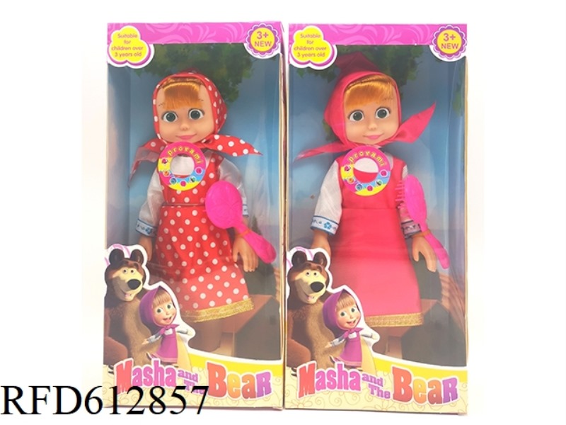 12 INCH BARE BODY WITH MUSIC IC MARTHA DOLL WITH COMB