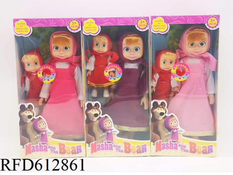 12-INCH BARE BODY WITH MUSIC IC MARTHA DOLL WITH 6-INCH BARE BODY MARTHA