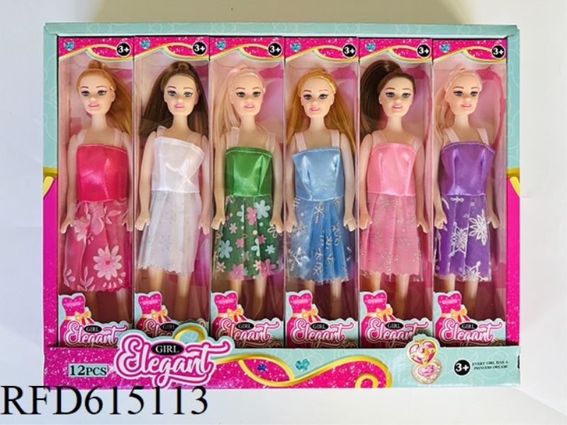 11 INCH EMPTY FASHION DOLL 12PCS