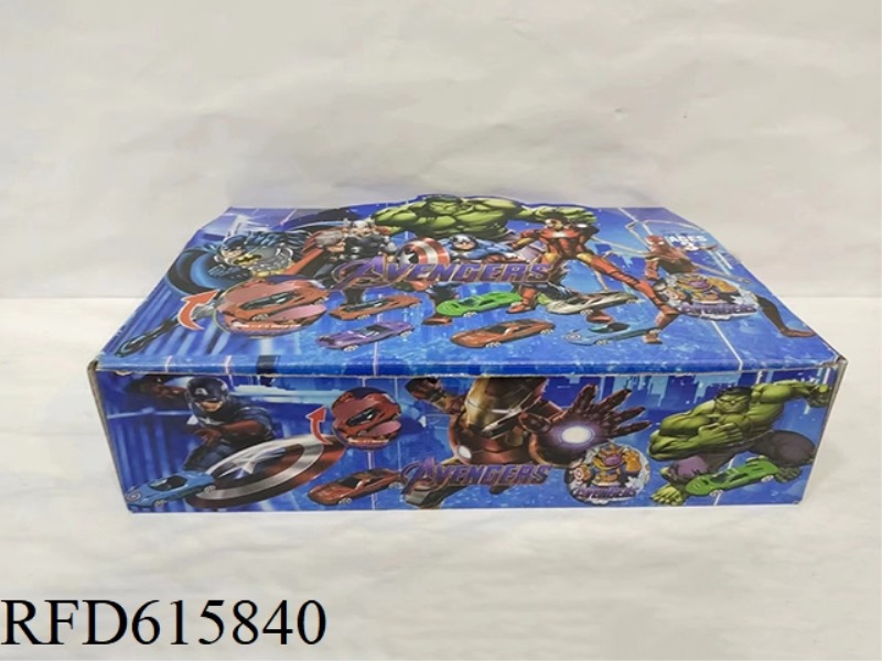 7.5CM MARVEL LEAGUE HERO CAR SURPRISE BALL 12 DISPLAY BOXES