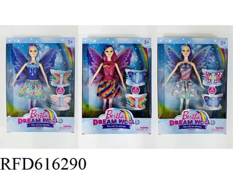 11.5 inch Flower Fairy doll/real body