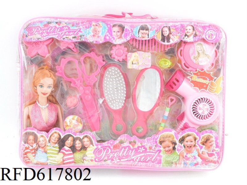 BARBIE ACCESSORIES SET ELECTRIC BLOWER