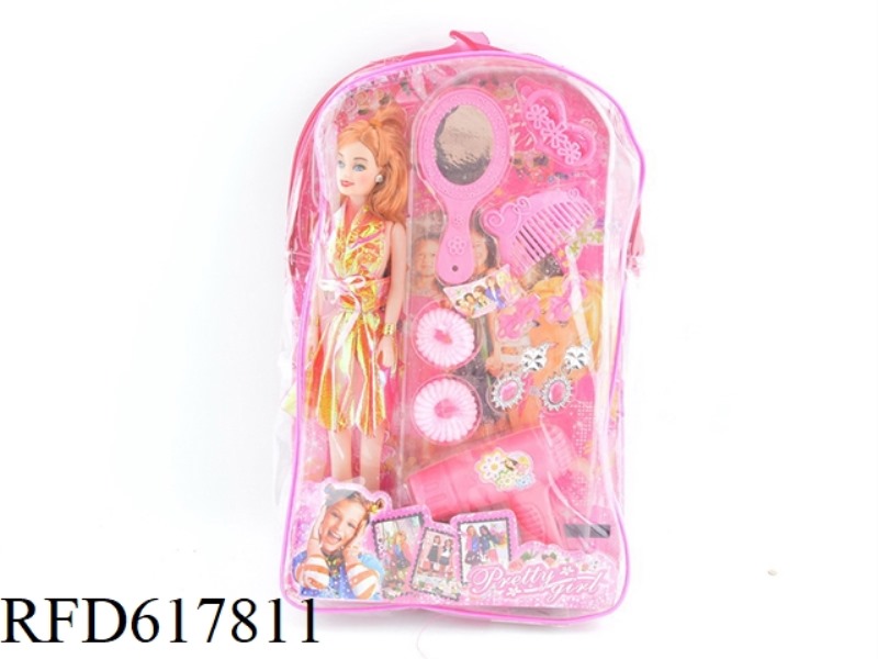 SOLID BARBIE DOLL WITH ACCESSORIES
