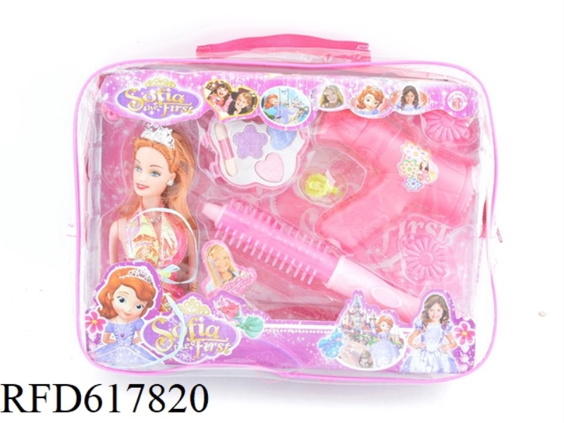 BARBIE WITH ACCESSORIES AND COSMETICS SET