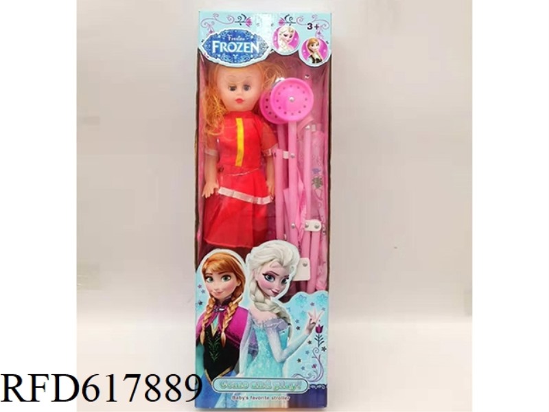 SNOW DOLL WITH CART