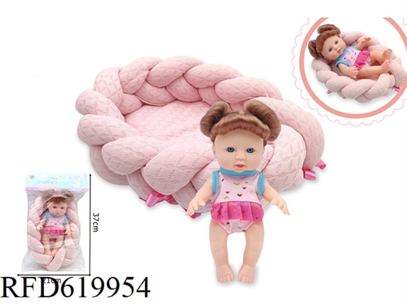 8-INCH BLOWBOTTLE DOLL WITH DOLL SURROUND BED