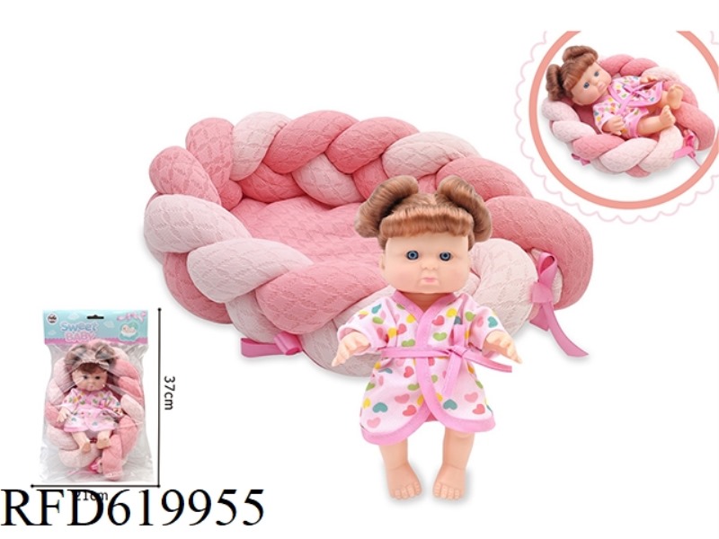 8-INCH BLOWBOTTLE DOLL WITH DOLL SURROUND BED