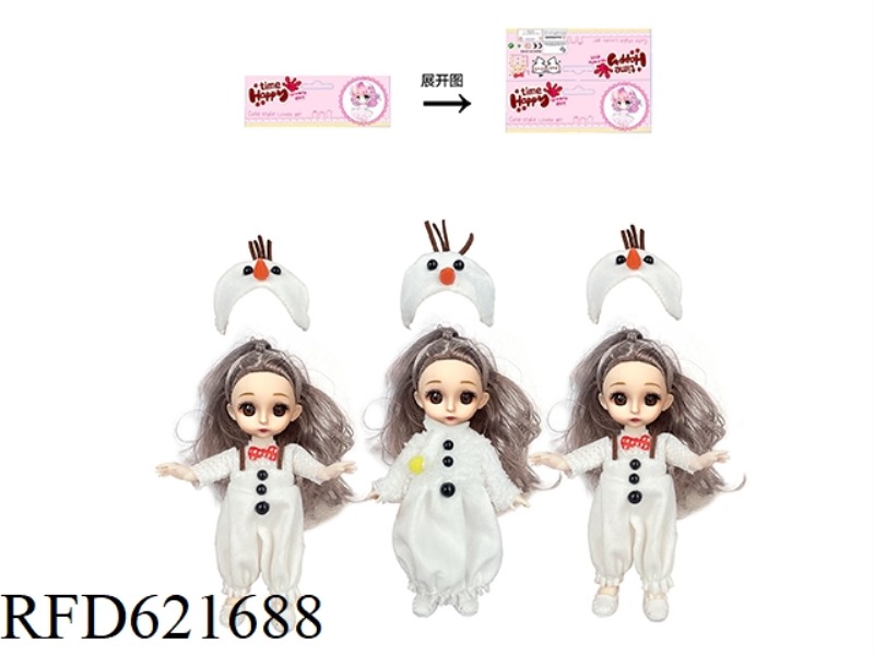 6 INCH SNOWMAN YE LUOLI (GRAY HEAD)