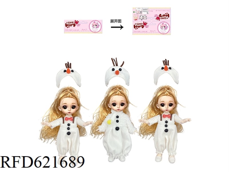 6 INCH SNOWMAN YE LUOLI (GOLDEN HEAD)