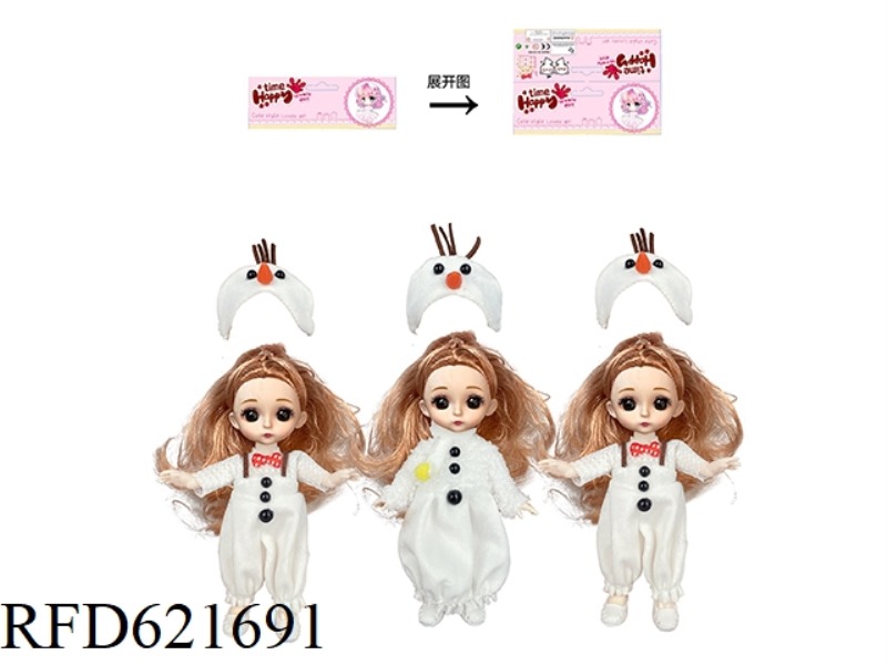 6-INCH SNOWMAN YE LUOLI (ROSE GOLD HEAD)