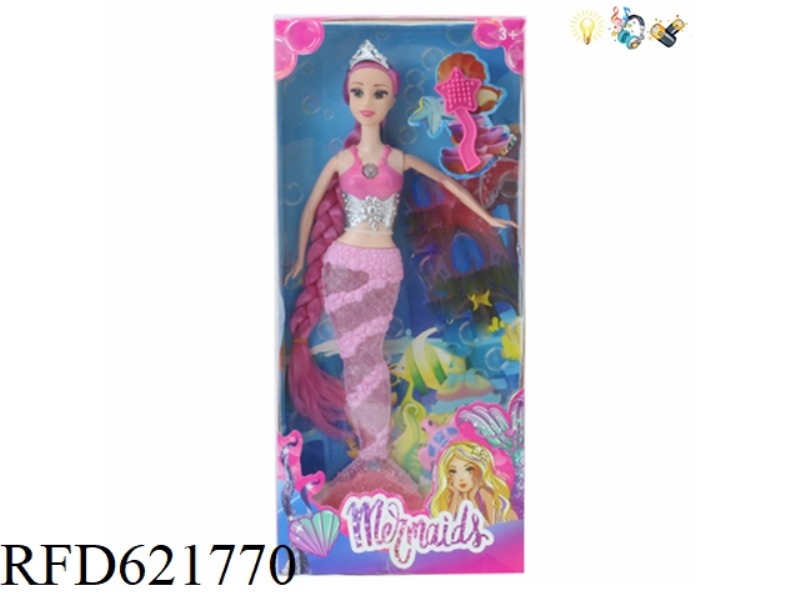 14 INCH MERMAID DOLL+ACCESSORIES