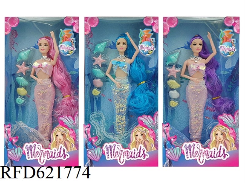 12 INCH MERMAID DOLL+ACCESSORIES