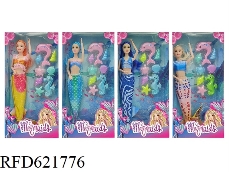 12 INCH MERMAID DOLL+ACCESSORIES