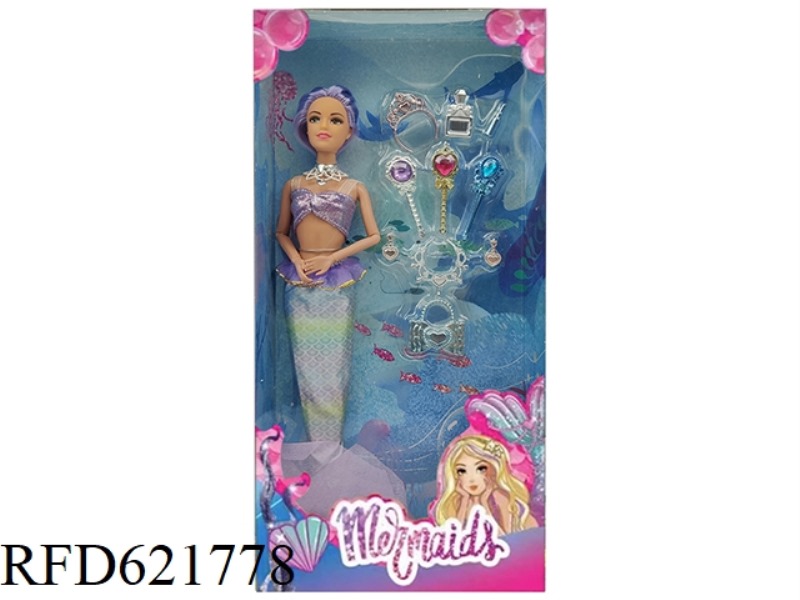 12 INCH MERMAID DOLL+ACCESSORIES