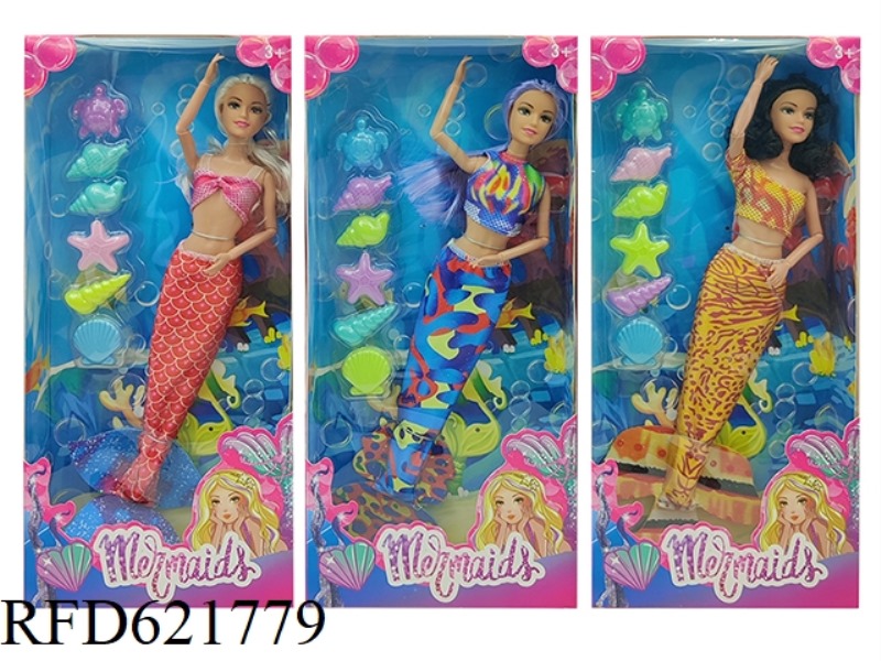 12 INCH MERMAID DOLL+ACCESSORIES