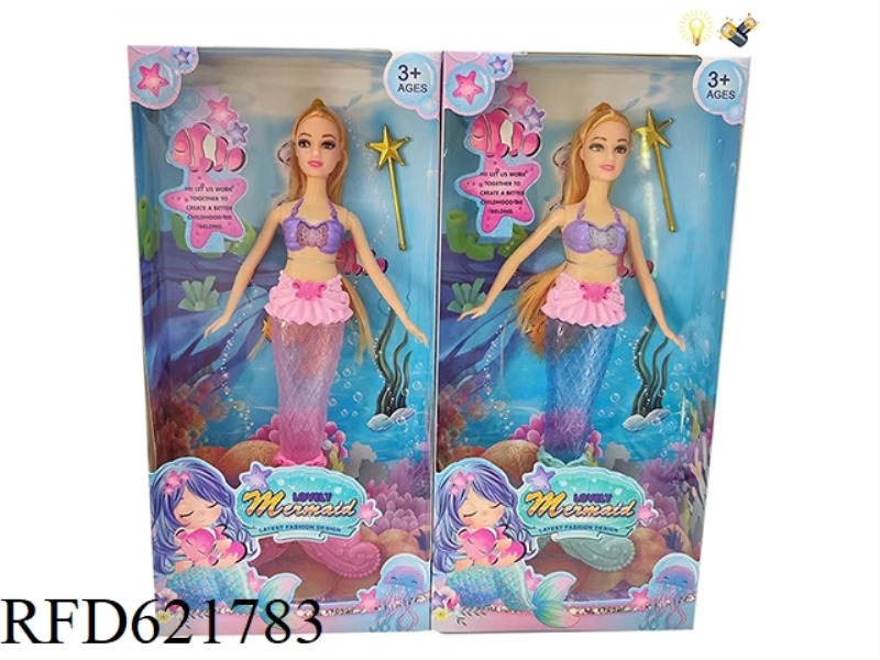14 INCH MERMAID DOLL+ACCESSORIES