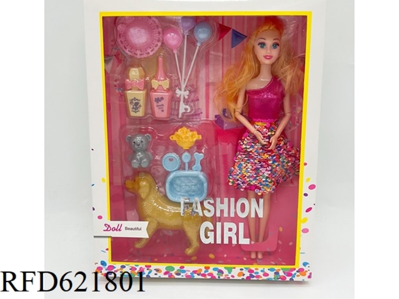 12 INCH FASHION DOLL+ACCESSORIES