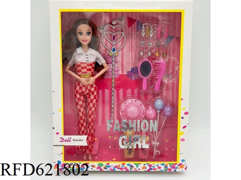 12 INCH FASHION DOLL+ACCESSORIES