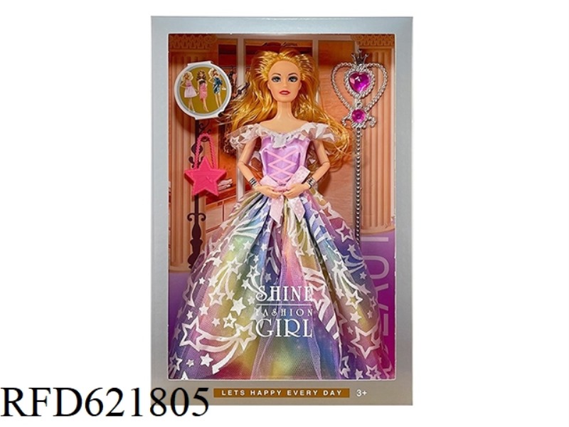12 INCH LONG SKIRT DOLL+ACCESSORIES