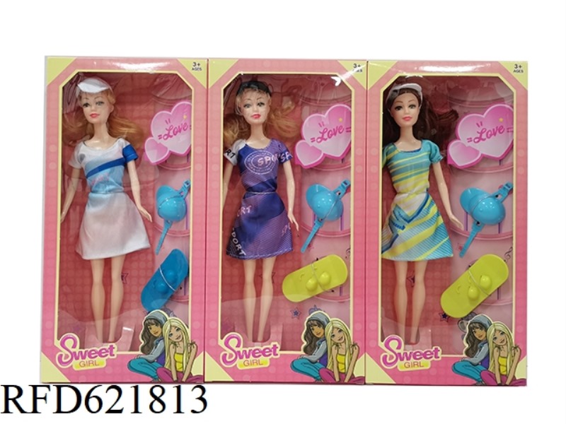 12 INCH FASHION DOLL+ACCESSORIES