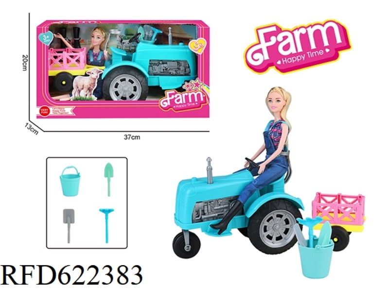 FARMER CAR BARBIE (TAXI) RED