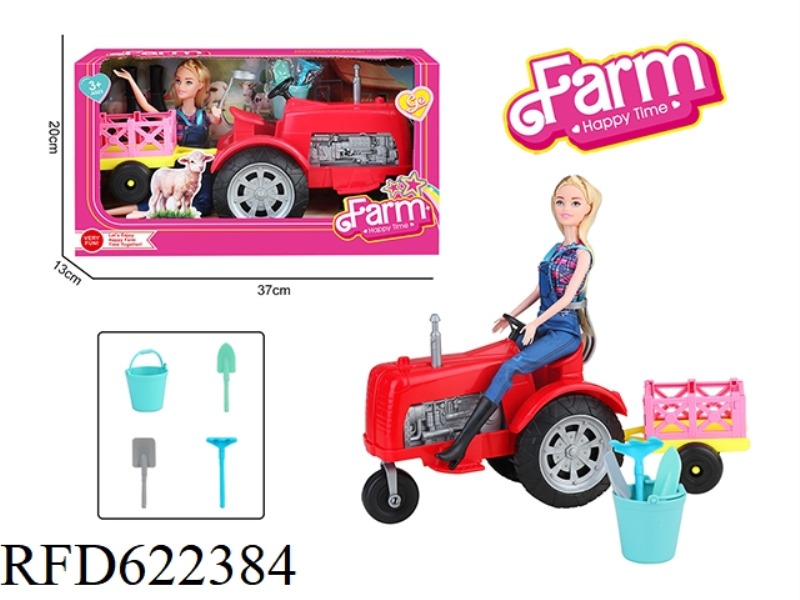 FARMER CAR BARBIE (TAXI) RED