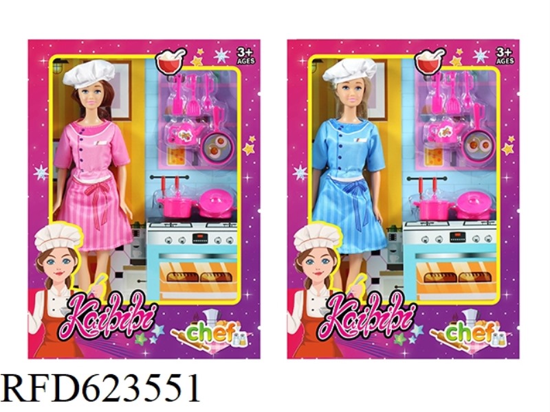11.5 INCH KAIBIBI DOLL CHEF THEME