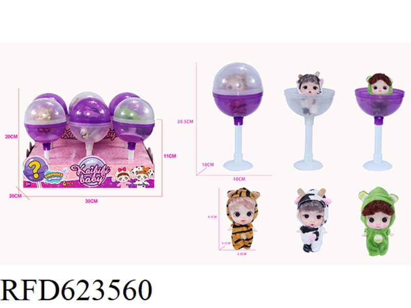 3.5 INCH KAIBIBI BAOBEI 6PCS