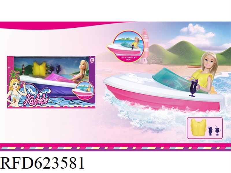 11.5 INCH KAIBIBI DOLL SPEEDBOAT THEME