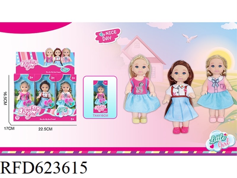4.5 INCH KEBIBI GIRL FASHION 12PCS