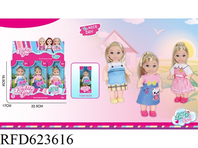 4.5 INCH KEBIBI GIRL FASHION 12PCS