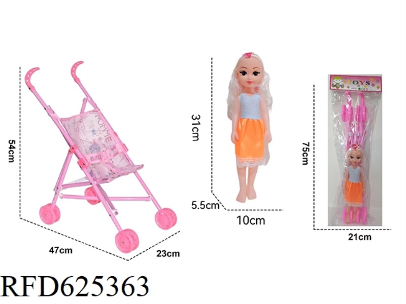 BABY STROLLER WITH DOLL