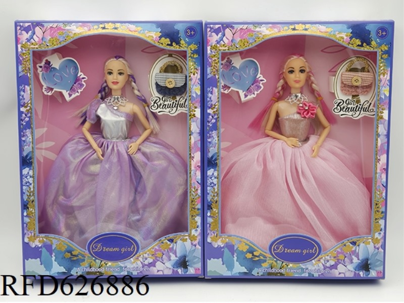 11-INCH FULL-LENGTH 9-JOINT DRESS BARBIE+BAG