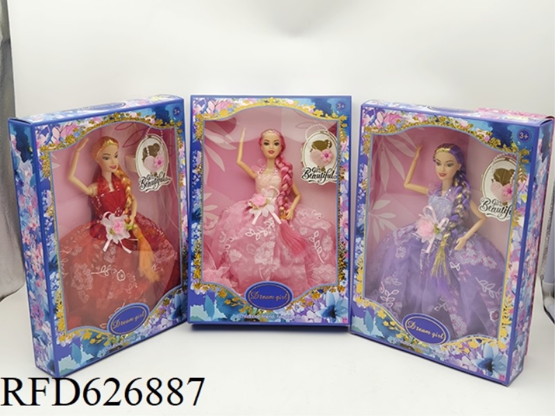 11-INCH FULL-LENGTH 9-JOINT DRESS BARBIE+BAG