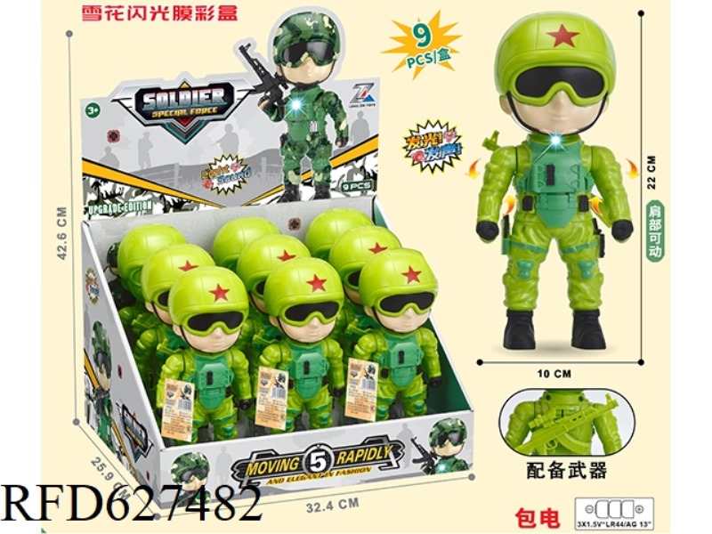 Q EDITION SPECIAL FORCES WITH LIGHTS AND MUSIC (INCLUDING ELECTRICITY) 9PCS