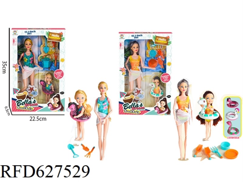 BARBIE GIRL AMUSEMENT PARK SWIMSUIT SWIMMING CIRCLE BEACH FAMILY OUTFIT