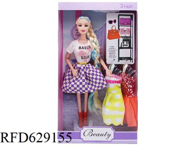 11.5 INCH FASHION DOLL+ACCESSORIES