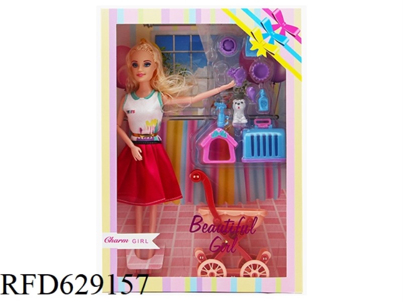 11.5 INCH FASHION DOLL+ACCESSORIES