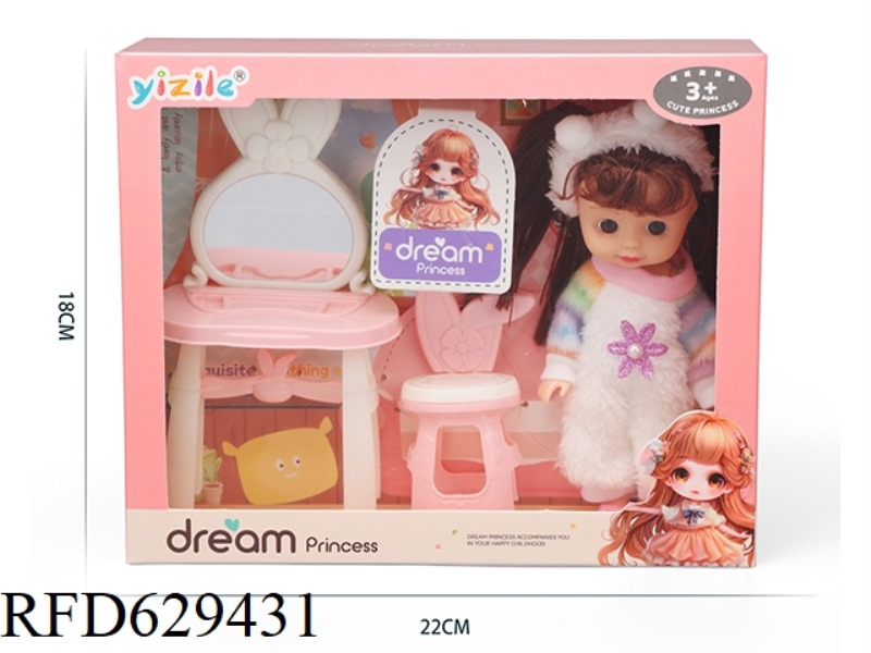 6-INCH GIRL PLAYING HOUSE