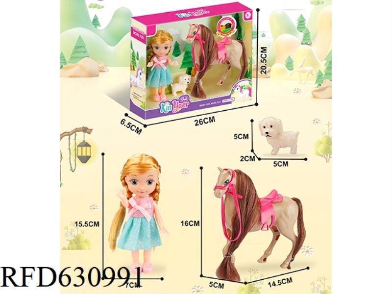 BARBIE DOLL PONY SET
