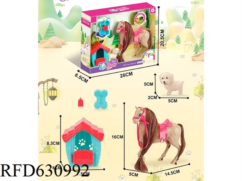 BARBIE DOLL PONY SET