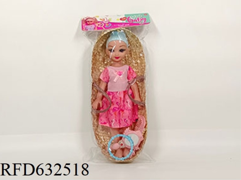 14 INCH EMPTY BODY WITH BIG EYES, FASHIONABLE BARBIE DOLL GIRL WITH IC MUSIC, FASHIONABLE COMB+FASHI