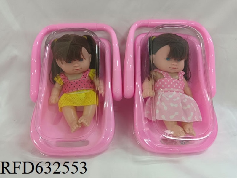 8-INCH DOLL WITH CARRYING BASKET