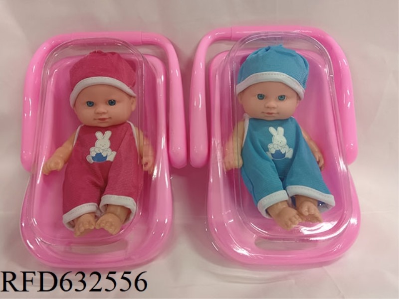 8-INCH DOLL WITH CARRYING BASKET