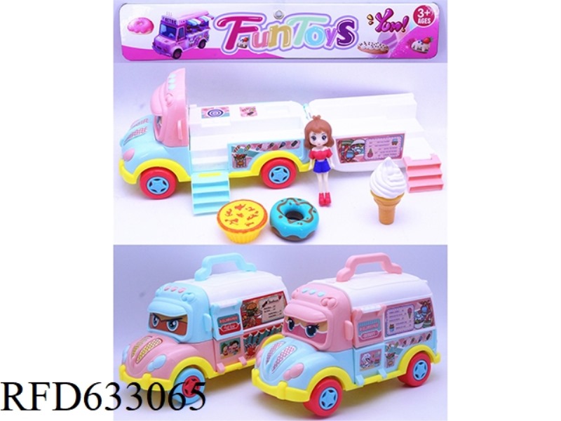 GIRL'S FAST FOOD TRUCK FOOD SET