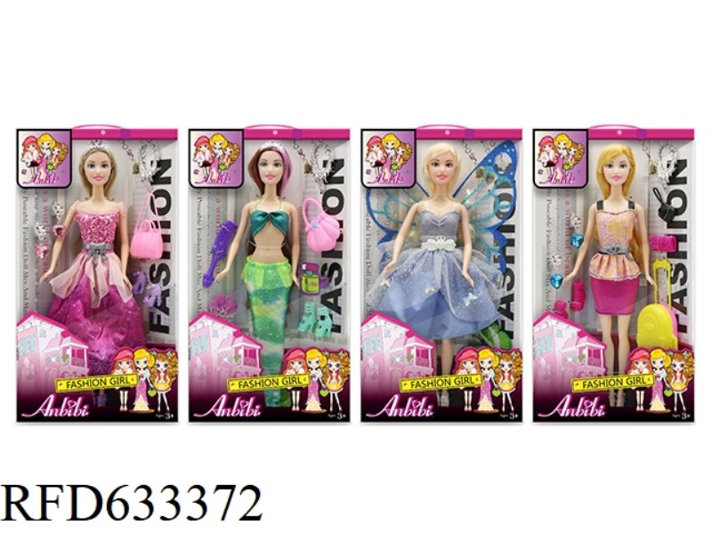 THREE-DIMENSIONAL DISPLAY OF THEME DRESS-UP DOLLS ON ALL SIDES