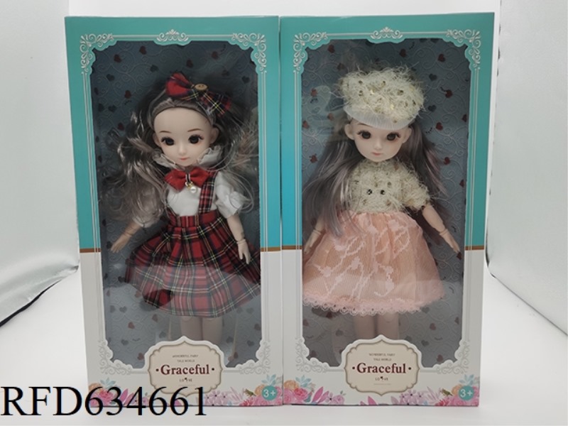 12-INCH REAL 14 JOINTS 3D EYE PUPIL FASHION GIRL