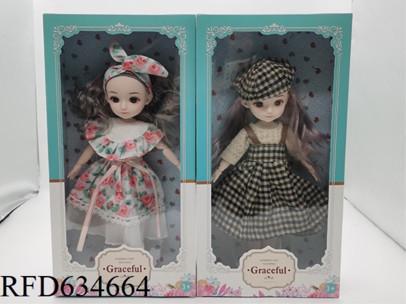 12-INCH REAL 14 JOINTS 3D EYE PUPIL FASHION GIRL