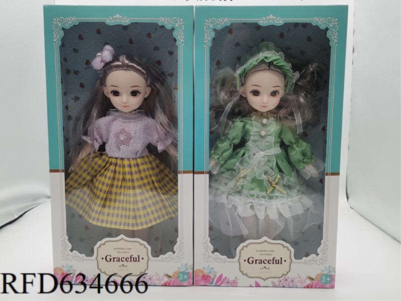 12-INCH REAL 14 JOINTS 3D EYE PUPIL FASHION GIRL